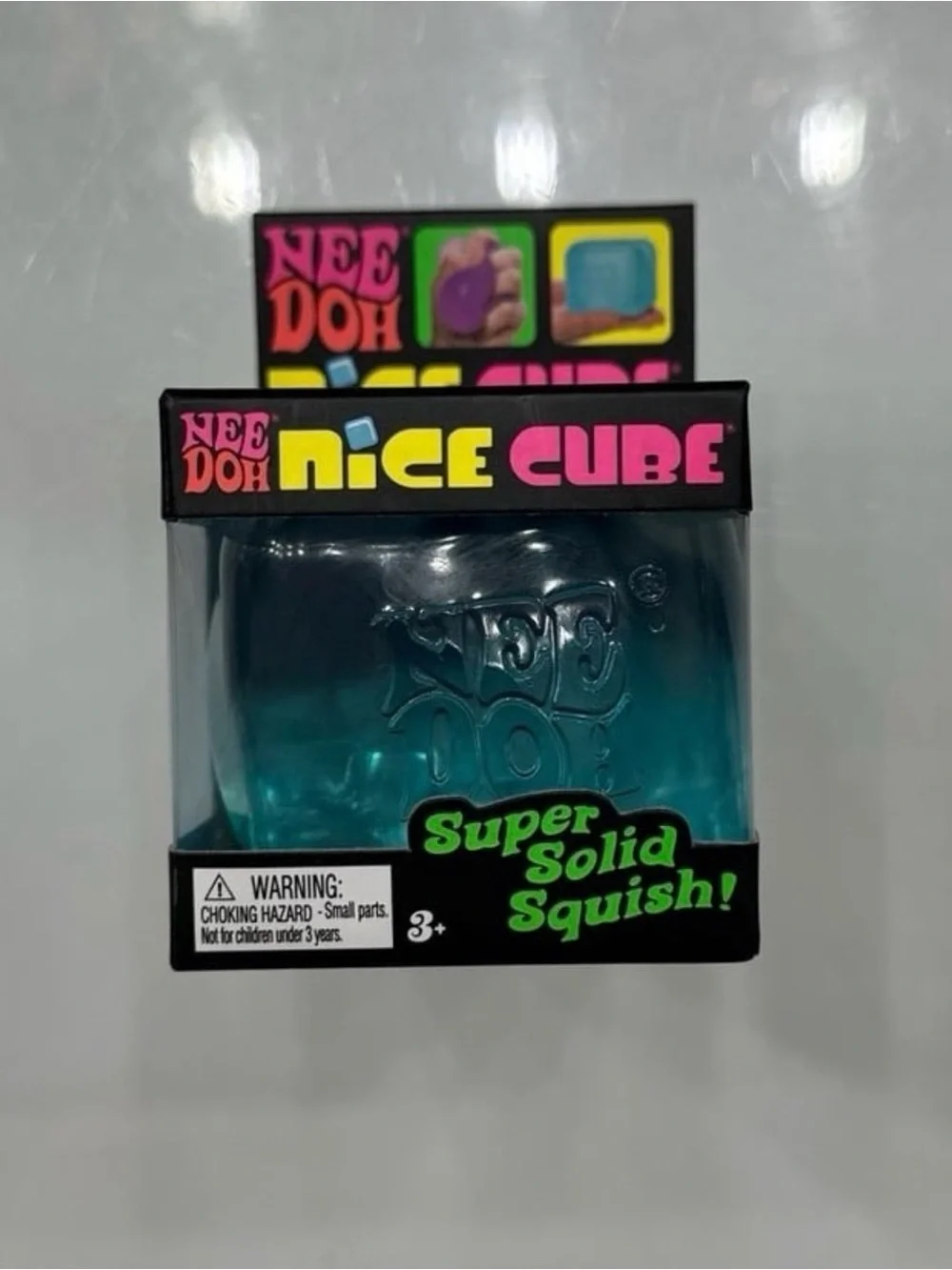 Blue Nee Doh Super Solid Squish Nice Cube Fidget Toy (Ready To Ship)